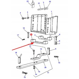 3556728m92 galinio kablio laikiklis