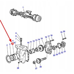 3426220m1 priekinės ašies varančiojo veleno įvorė
