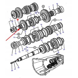 3385883m1 agco adatinis ritininis guolis