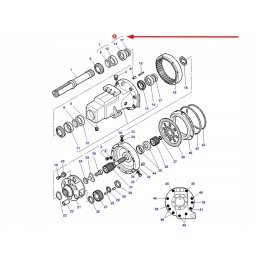 3383709m1 colio kūginis ritininis guolis 594 593x