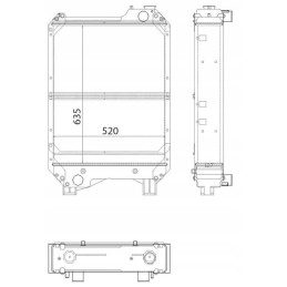 Vandens aušintuvo korpusas new holland 87306757 84160716