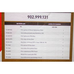 Zetor Proxima Power 902 999 131 patikros komplektas