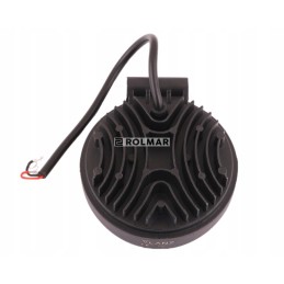 Apvali darbinė lempa 27w 9 LED glanz