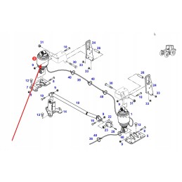 314041 dešinės kabinos amortizatorius