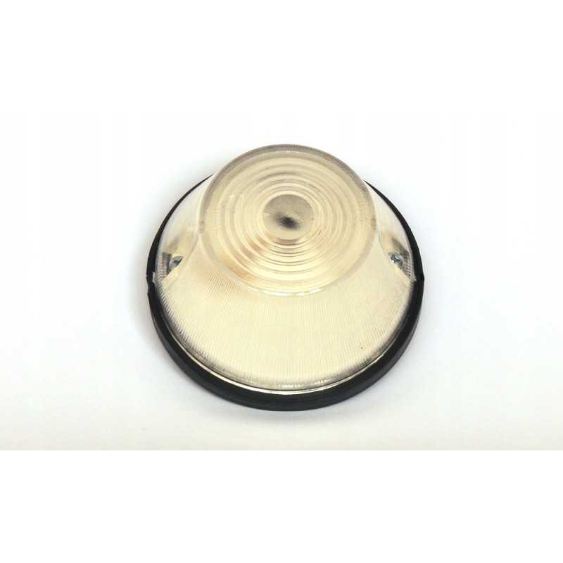 Priekinis gabaritinis žibintas, apvalus, baltas