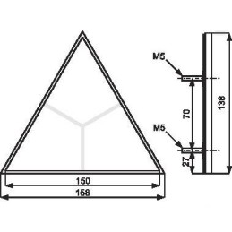 Prisukamas atspindintis trikampis