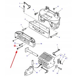 3010850x1 priekinio svorio rėmo varžtas