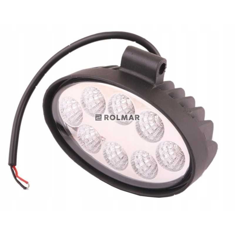 Ellipsa 24W 8 LED Glanz darbo lempa