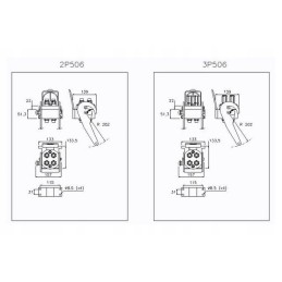 2p506412gmc kelių jungčių dn10 4x1 2