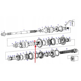 278116080160 metalinės rankovės pavarų dėžės velenas