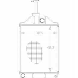 Vandens aušintuvas mf590 massey ferguson 1876608m3