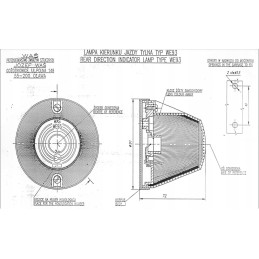 Posūkio rodiklis, geltonas, 93 metrų aukščio