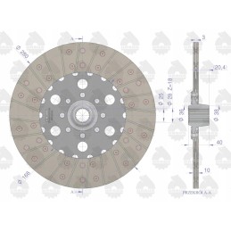 Sankabos ir pakopos diskas su zetor amortizacija