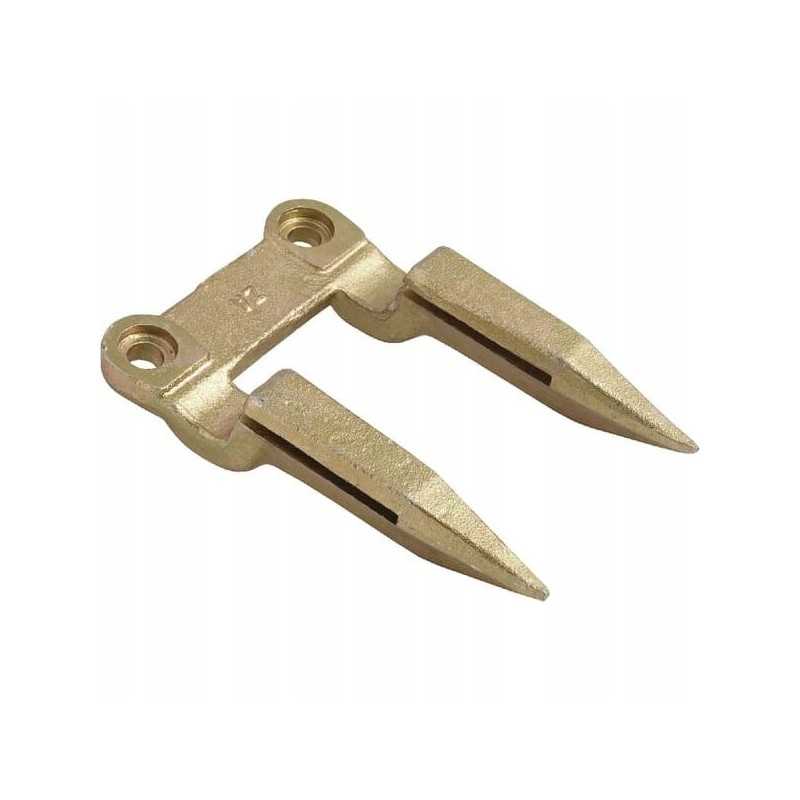 Dvigubos antraštės durtuvas be kotelio tinka Bison