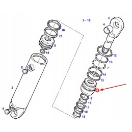 198860170230 hidraulinio cilindro stūmoklio kotas