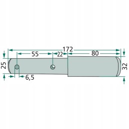 Kaiščio kampas 2 3 25 32 mm 172 mm 20012945