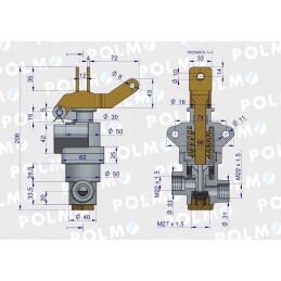 Oro stabdžių vožtuvas Ursus C360 50568050 Polmo