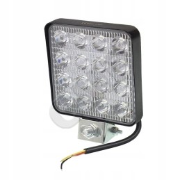 Stačiakampė LED darbo lempa 16 LED 12v