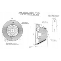 Raudonas galinis gabaritinis žibintas 92