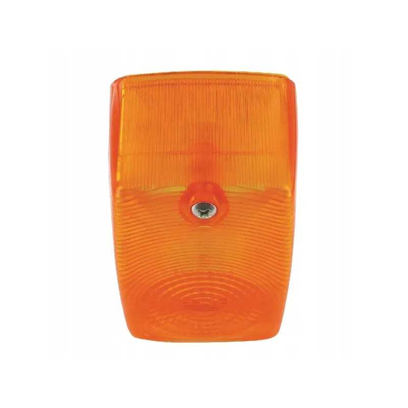 Oranžinis stačiakampis hella lempos gaubtas