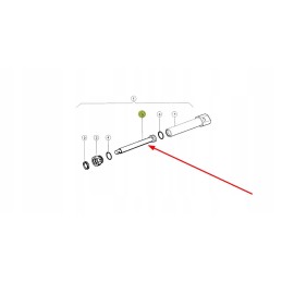 087114 0 hidraulinio cilindro stūmoklio kotas