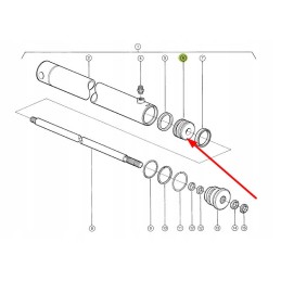 082665 0 hidraulinio cilindro stūmoklis
