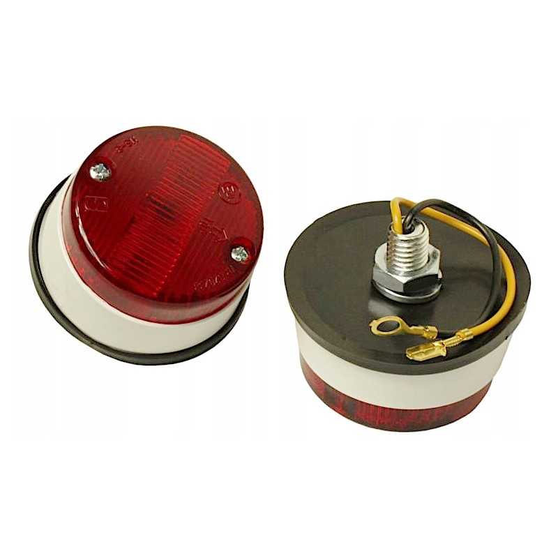 Raudona gabaritinė lemputė HS 3
