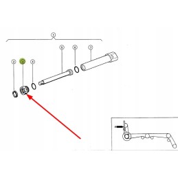 043617 0 hidraulinio cilindro galvutė