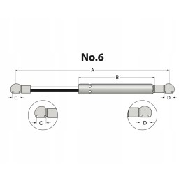 017338 stabilus dujinė spyruoklė