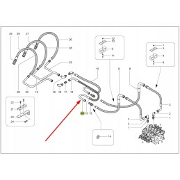 0013011810 valdymo grandinės hidraulinė žarna