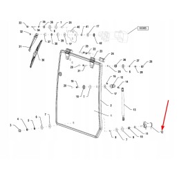 00038367 lango užrakto rankena priekinė galinė