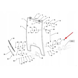 00038367 lango užrakto rankena priekinė galinė