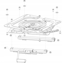 Pagrindas, sėdynės pasukama plokštė, mtz patefonas