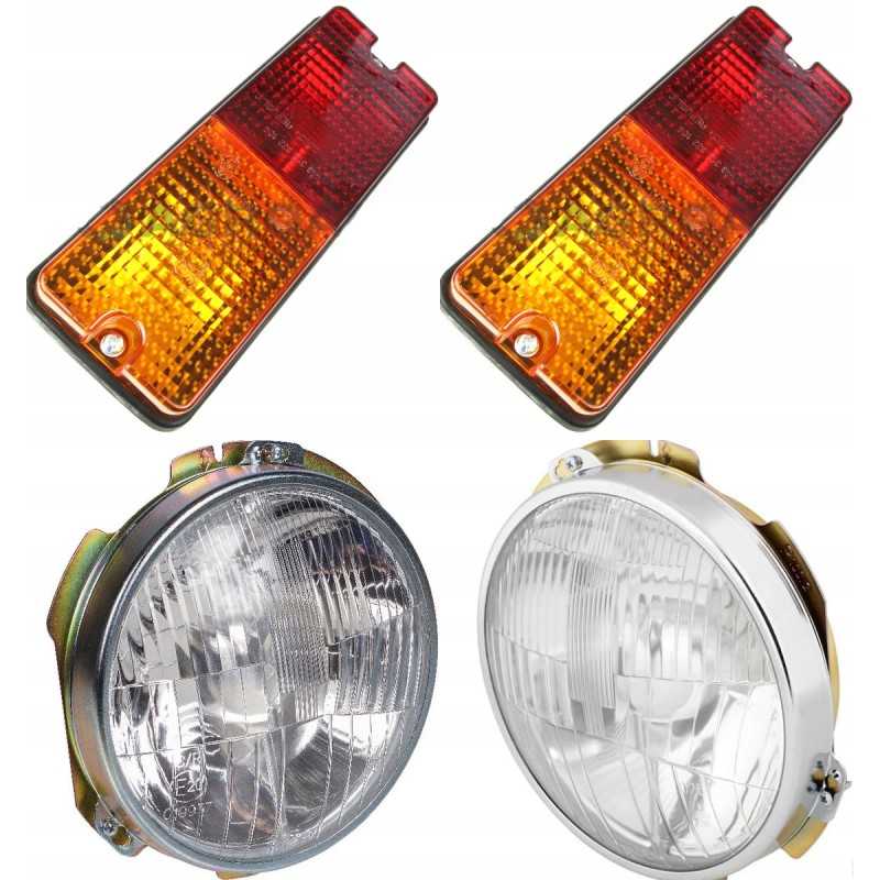 Žibintų komplektas zetor 7211 7245 priekiniai galiniai nauji