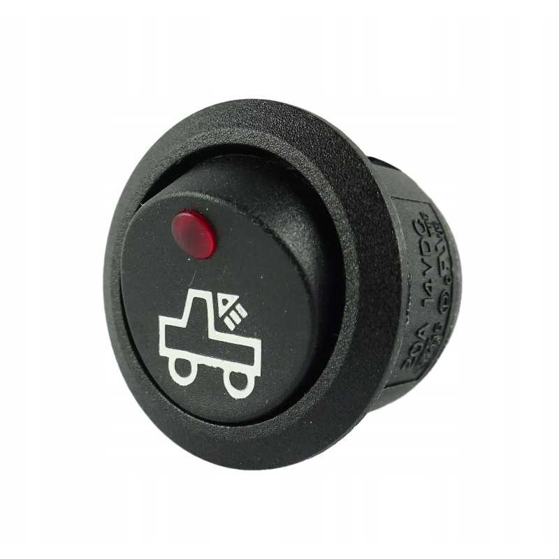 Šviesos jungiklis už traktoriaus 12v 20a fi 20mm