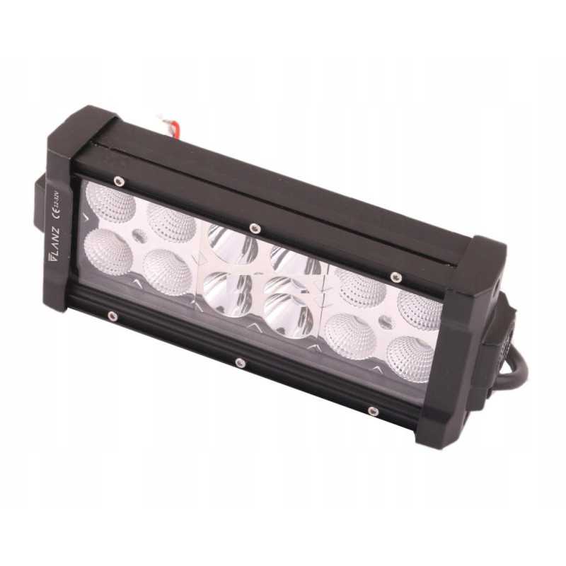 Stačiakampė LED darbo lempa 36w 12 LED glanz