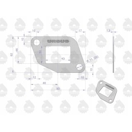 Originali Ursus išmetimo kolektoriaus tarpinė