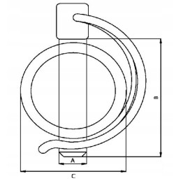 50x vamzdinis kaiščio tvirtinimas 10x50 mm