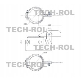 Dangtis, duslintuvo sklendė, c330 c360 mf, skersmuo 52 mm