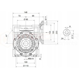 Elektros variklis 2 2kw hmrv 63 1 10 pavara