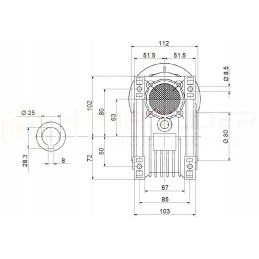 Elektros variklis 2 2kw hmrv 63 1 10 pavara