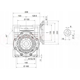 Elektros variklis 0 55 kW, hmrv 90 1 80 pavara