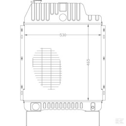 Vandens aušintuvas Massey Ferguson 3050 3060 6120 6140
