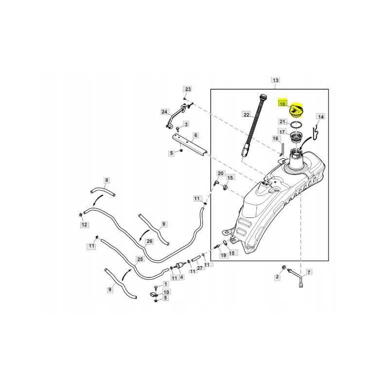 Degalų bako matuoklis john deere al213202