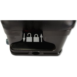 Ekskavatoriaus rutulinis vairasvirtė, kaušo posūkis, 1 mygtukas