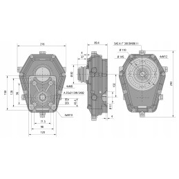 PTO daugiklis 70004 6 siurblys 46cm3 69l deimantas