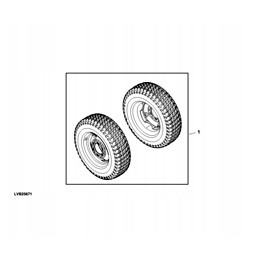Kola rinkinys žolės prz 27x8 50 15 6pr kairė dešinė 1 komplektas