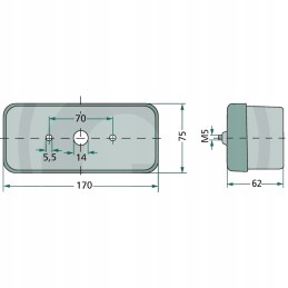 Kombinuota lempa 2be002582031 hella