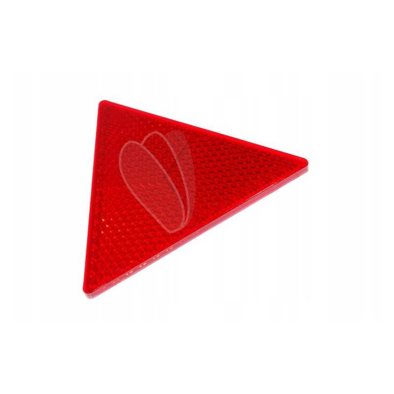 Raudonas atspindintis trikampis ant purvasargio