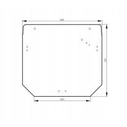Galinis kabinos langas jd 5080m
